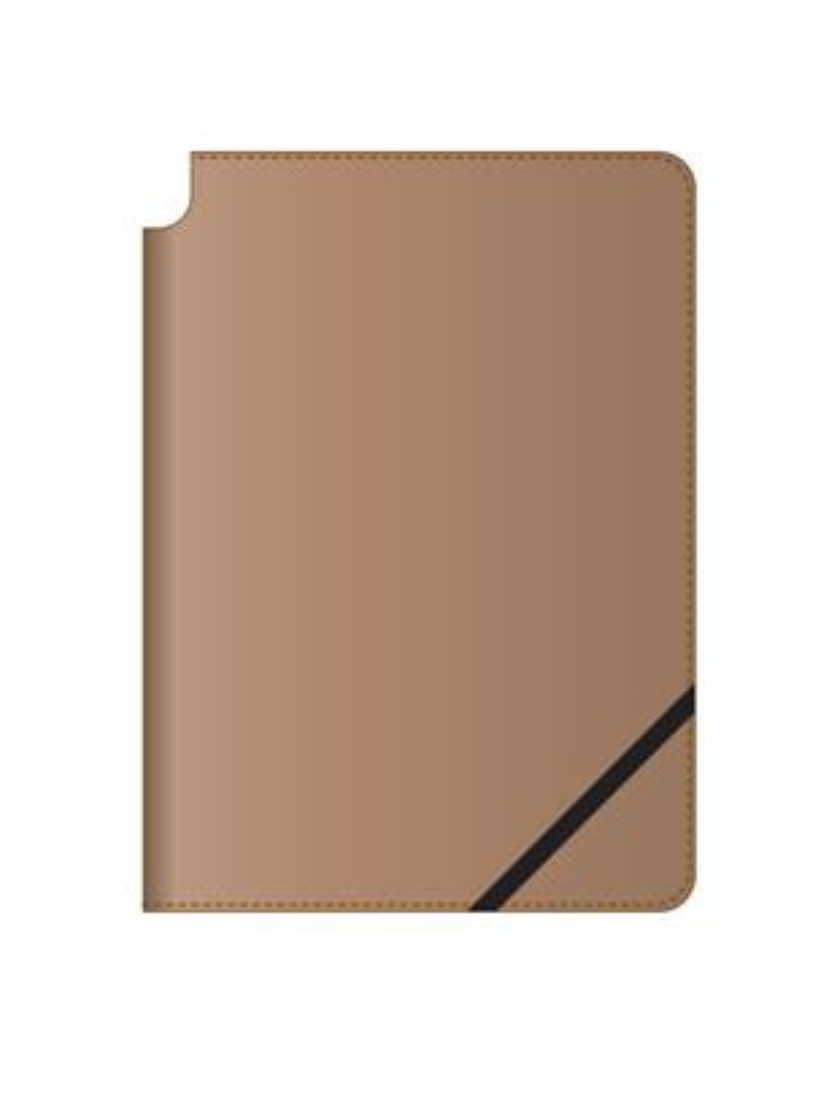 Tech2 Macchiato leather journal cover by A.T. Cross with diagonal black strap on Tampa Home & Garden Store