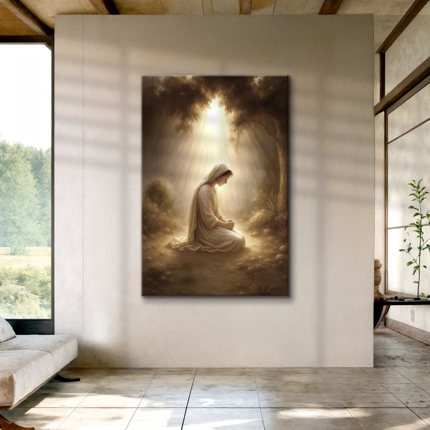 Mary Praying Faith Wall Art II Canvas Decor
