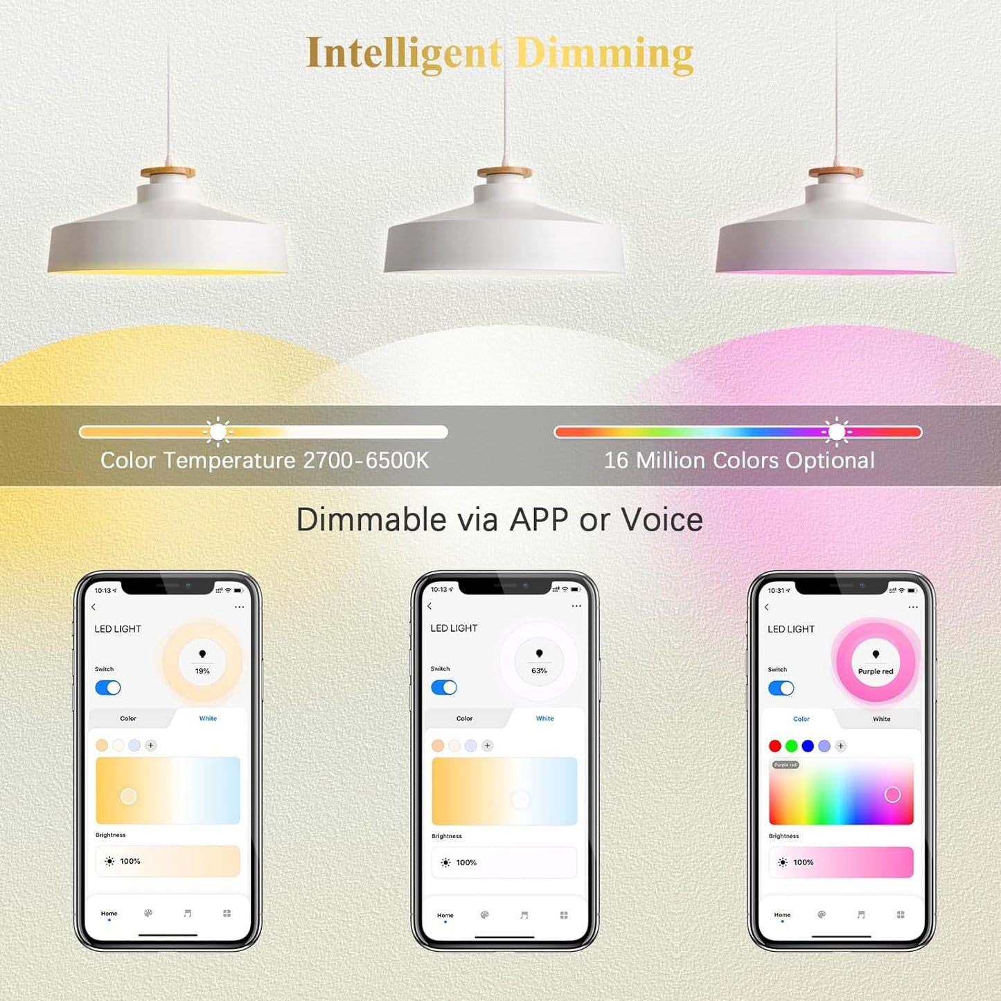 Paquete de 4 bombillas LED inteligentes RGBCW MR16 de 5 W con WiFi, ahorro de energía, cambio de color RGBCW, 12 V, para exteriores, compatible con Alexa, Google Assistant y Siri