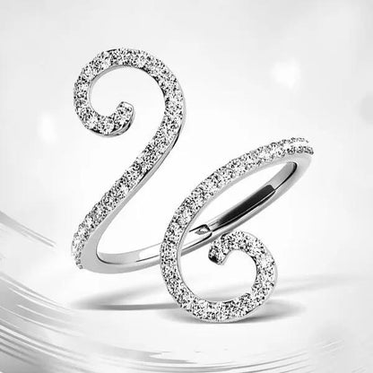 14k white gold diamond open flourish ring 1/2 cttw, Bids.com on Tampa Home & Garden Store