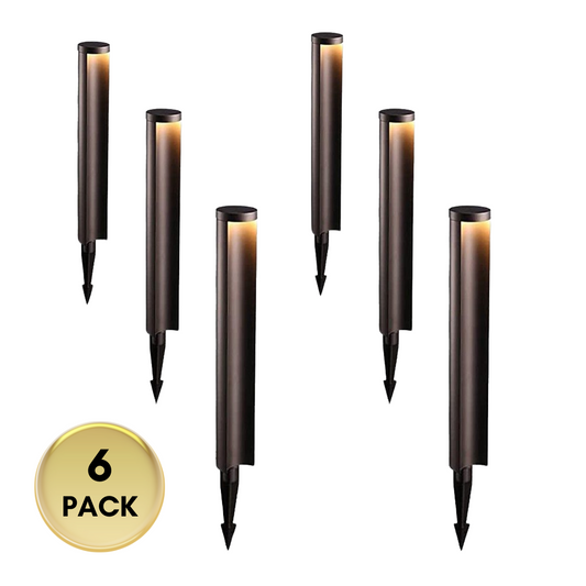 ALP16 6-Pack 5W LED Landscape Pathway Light Package, 12V Low Voltage Side Lit Path Lights