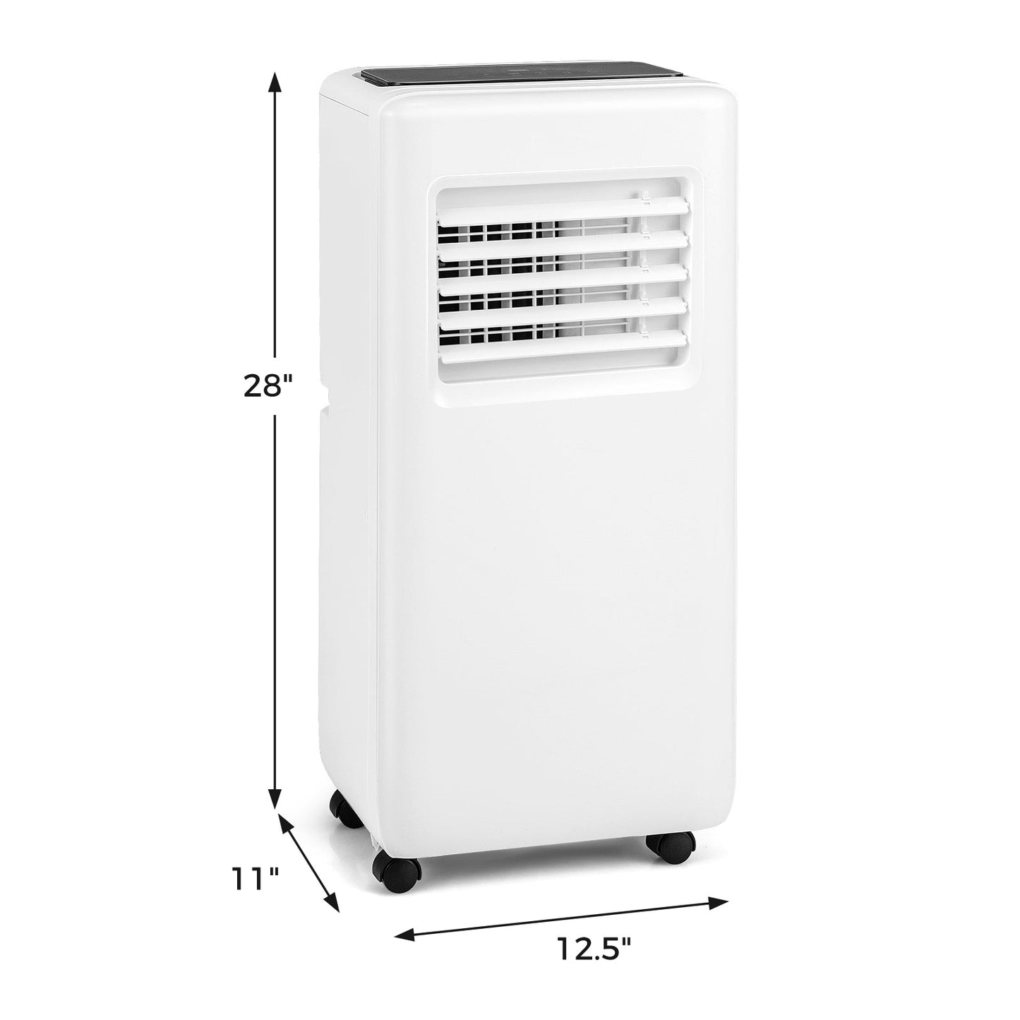 Aire Acondicionado Portátil 3 en 1 de 8000 BTU con Control Remoto - Blanco