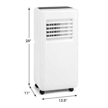 Aire Acondicionado Portátil 3 en 1 de 8000 BTU con Control Remoto - Blanco