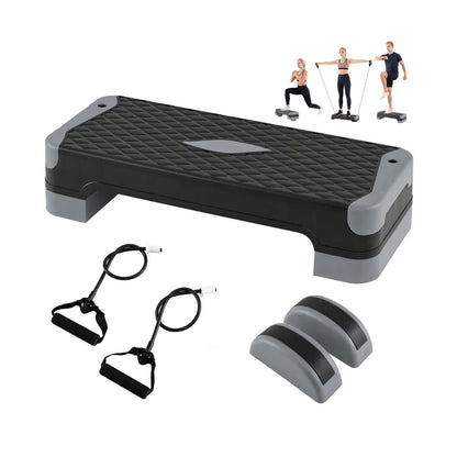 3-in-1 Aerobic Step Platform with Risers