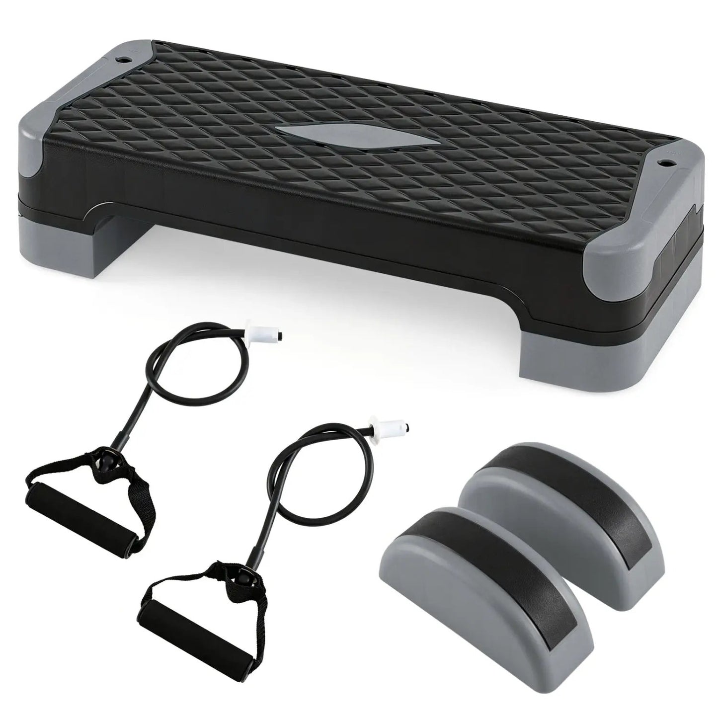 3-in-1 Aerobic Step Platform with Risers
