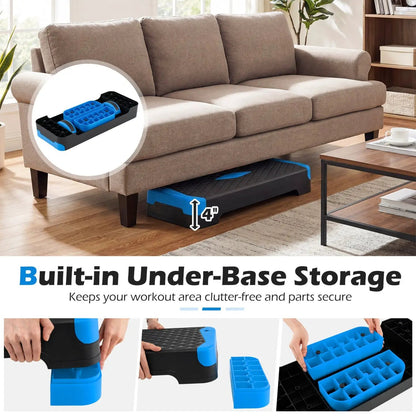 3-in-1 Aerobic Step Platform with Risers