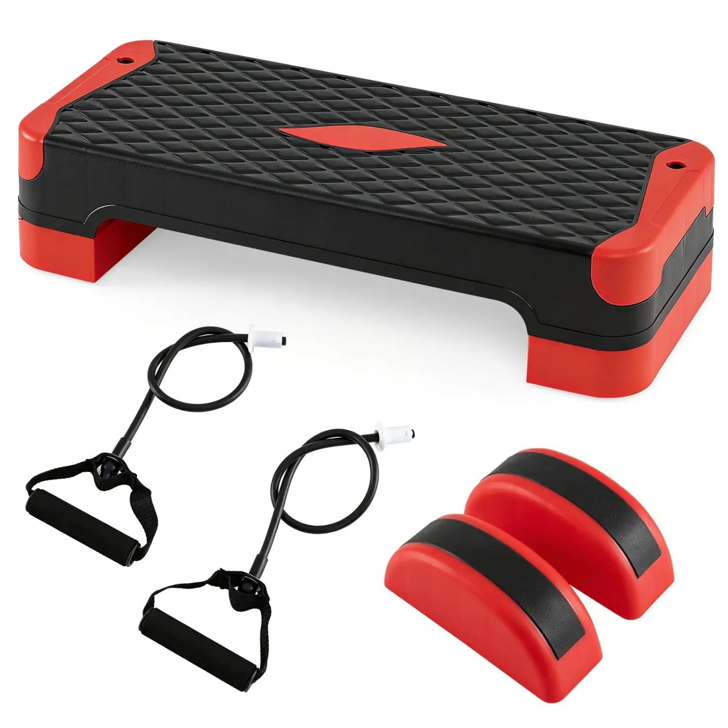 3-in-1 Aerobic Step Platform with Risers