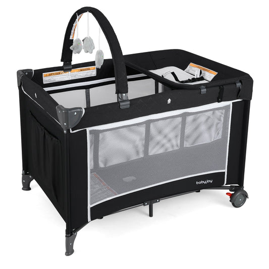 3-in-1 Portable Baby Crib and Playpen with Changing Table - Tampa Home & Garden Store