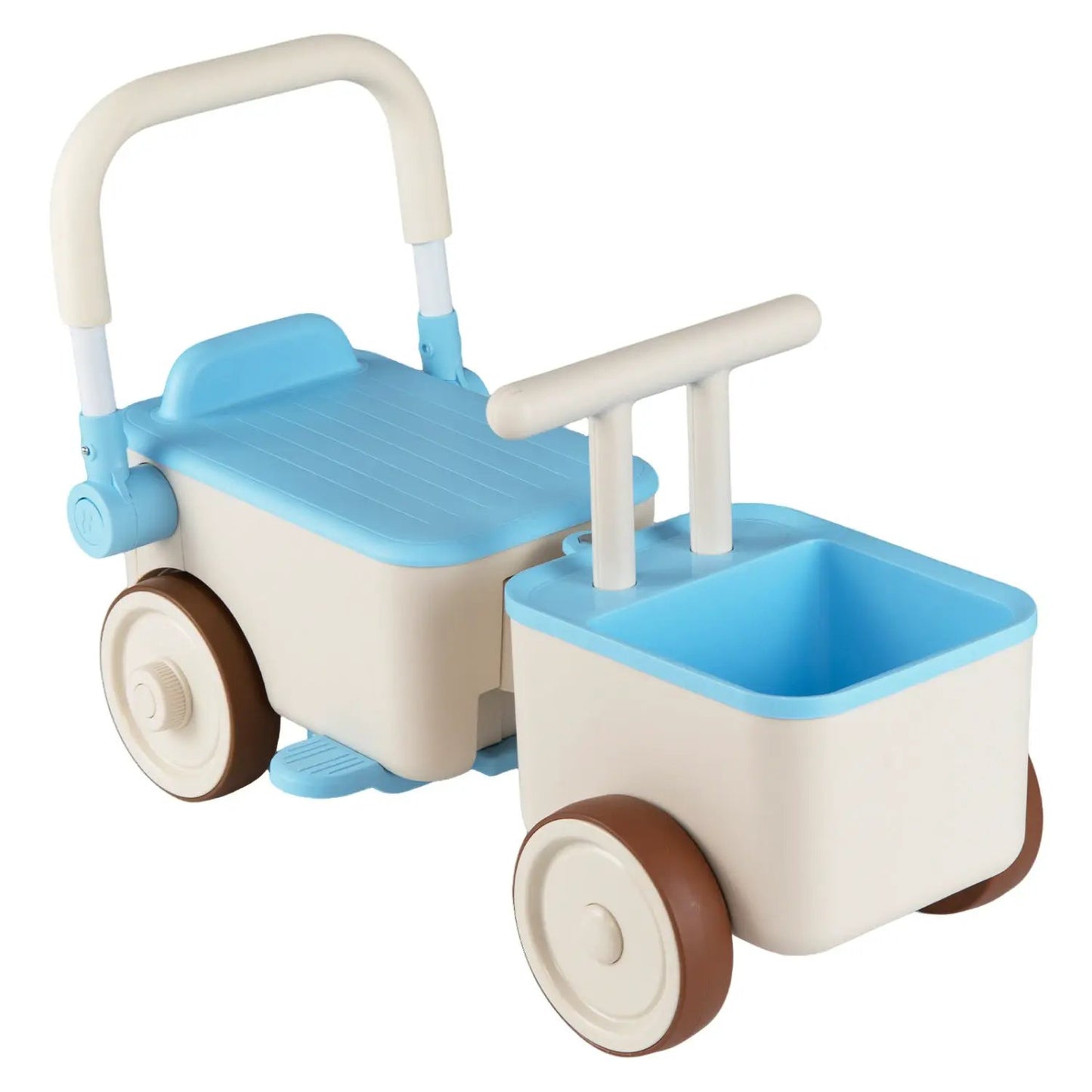 3-in-1 Kids Ride on Push Car with Rope and Basket