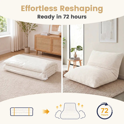 3 in 1 Convertible Bean Bag Chair with Corduroy
