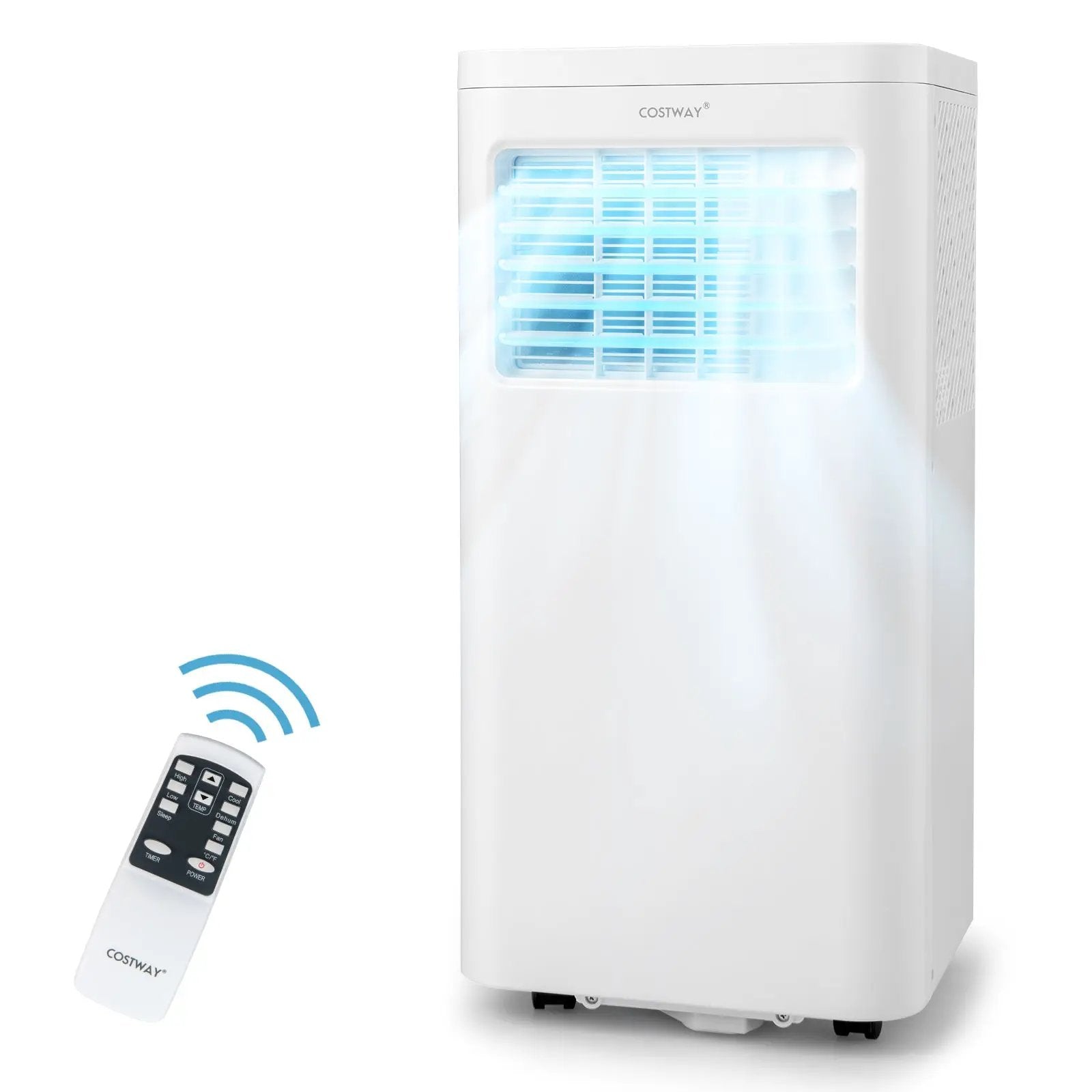 X-Pro 35000 BTU 3-Zone mini split AC with heat pump, white Costway unit and 1 remote on Tampa Home & Garden Store