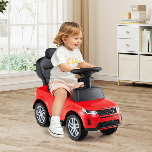 3 in 1 Push Car with Removable Handle and Guardrail for Kids 18-36 Months Old - Tampa Home & Garden Store