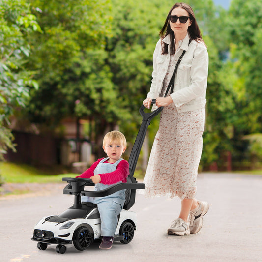 3-in-1 Ride on Push Car Maserati Licensed Sliding Car with Music - Tampa Home & Garden Store