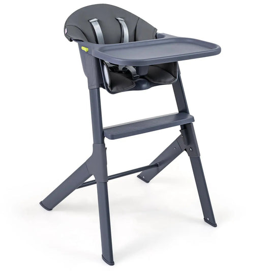 3-in-1 washable baby high chair with tray and footrest, dark gray, DirectDeals convertible on Tampa Home & Garden Store