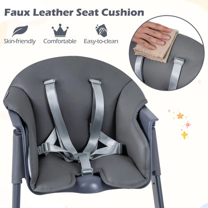 3 in 1 Washable Baby High Chair with Tray
