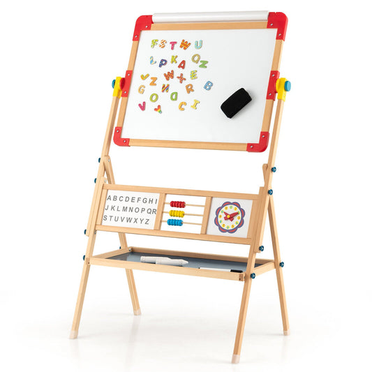 3-in-1 Wooden Art Easel for Kids with Drawing Paper Roll - Tampa Home & Garden Store