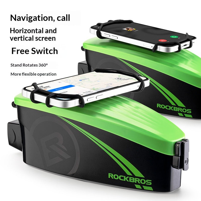 Stevvex ST90SP883JJI Durable Waterproof Bike Phone Bag and Cover, green/black bicycle bag on Tampa Home & Garden Store