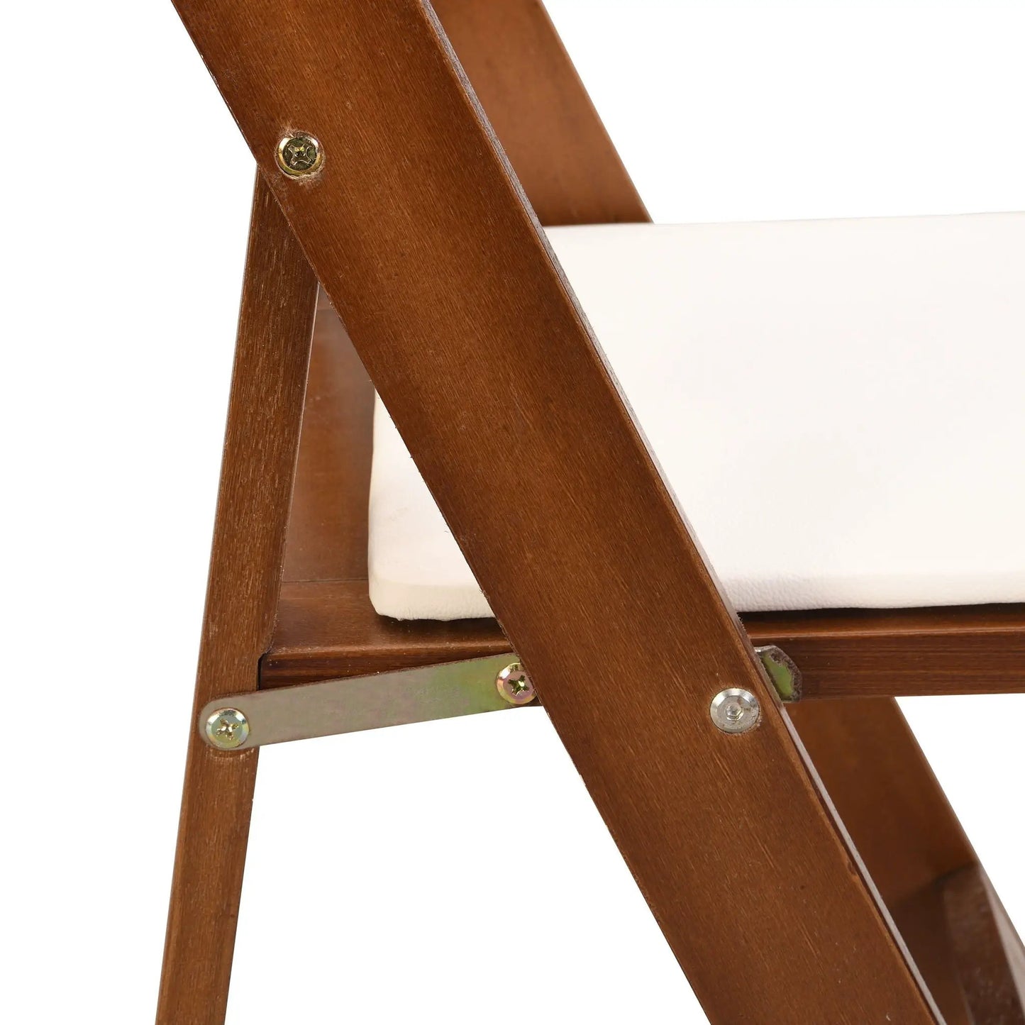 Solid Wood Upholstered Folding Chairs Dining Set