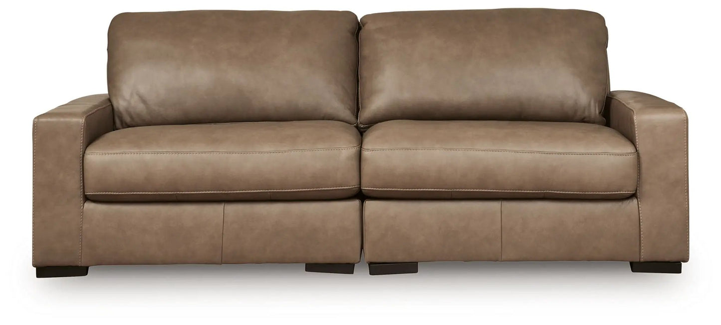 Veronella sectional sofa in tan leather by Unique Piece Furniture on Tampa Home & Garden Store