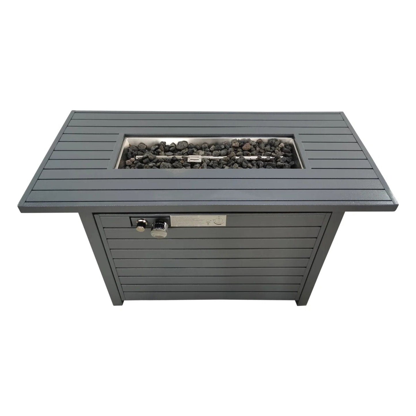 Steel Outdoor Fire Pit Table and Dual Fuel