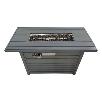 Steel Outdoor Fire Pit Table and Dual Fuel