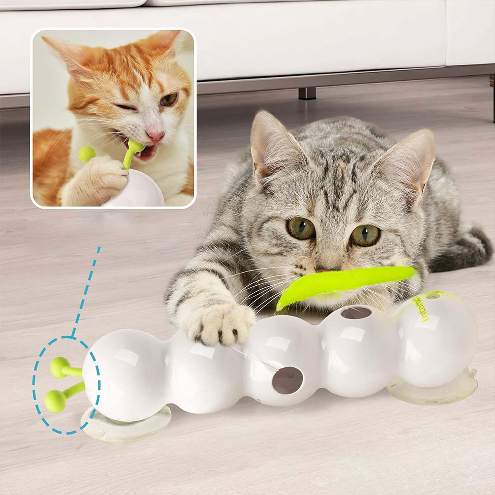 Sell My Stuff Smart Interactive Cat Toy tunnel with moving tail motion-activated rechargeable white segmented design on Tampa Home & Garden Store
