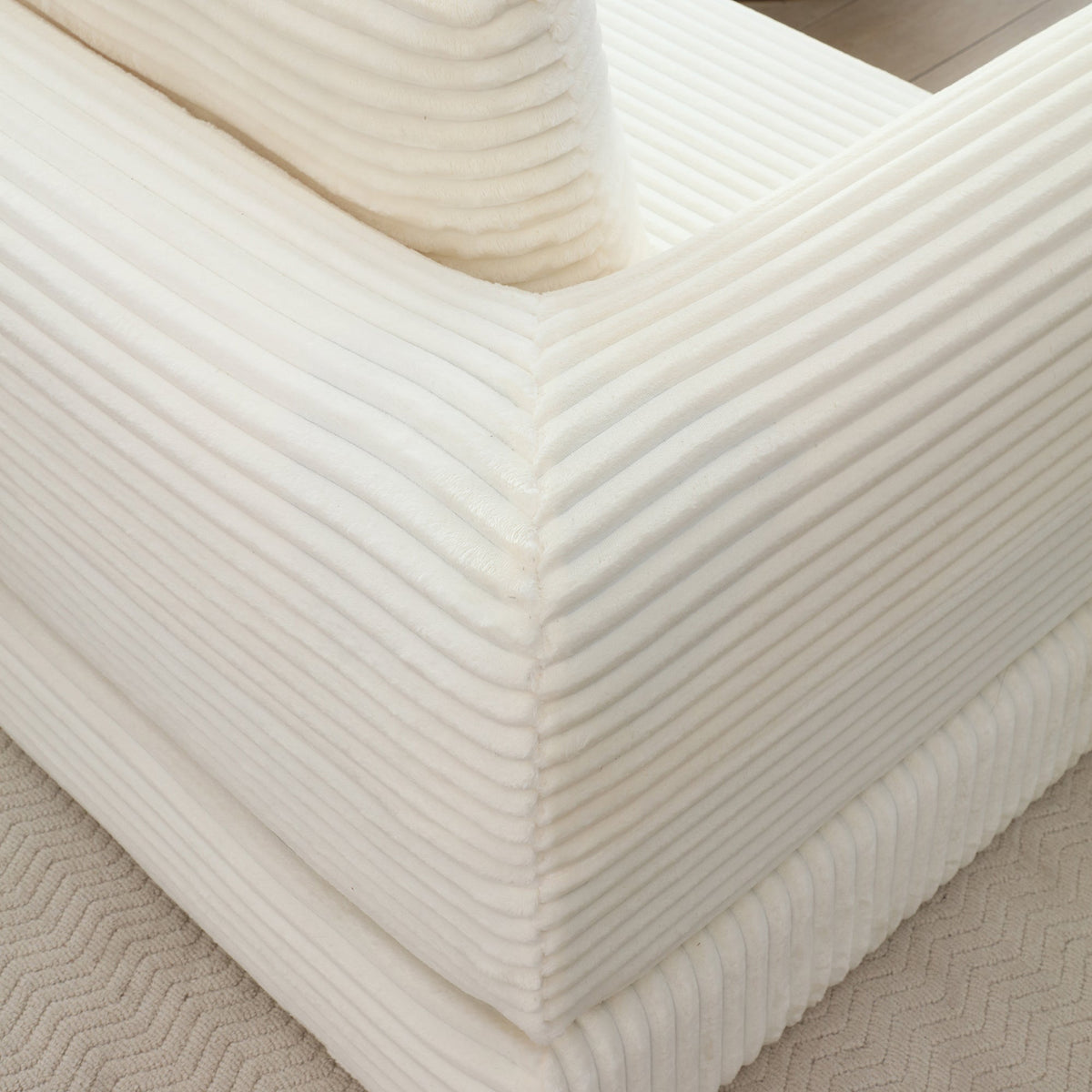 Folding Corduroy Sofa Bed with Removable Covers