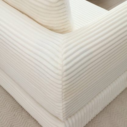 Folding Corduroy Sofa Bed with Removable Covers