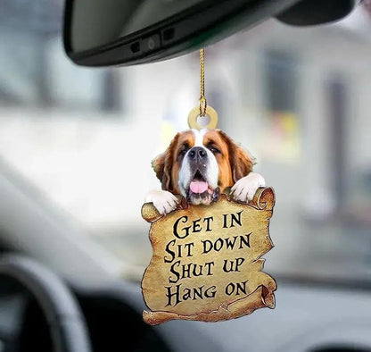 Car Pendant Sleeping Dog Angel Decor Hanging