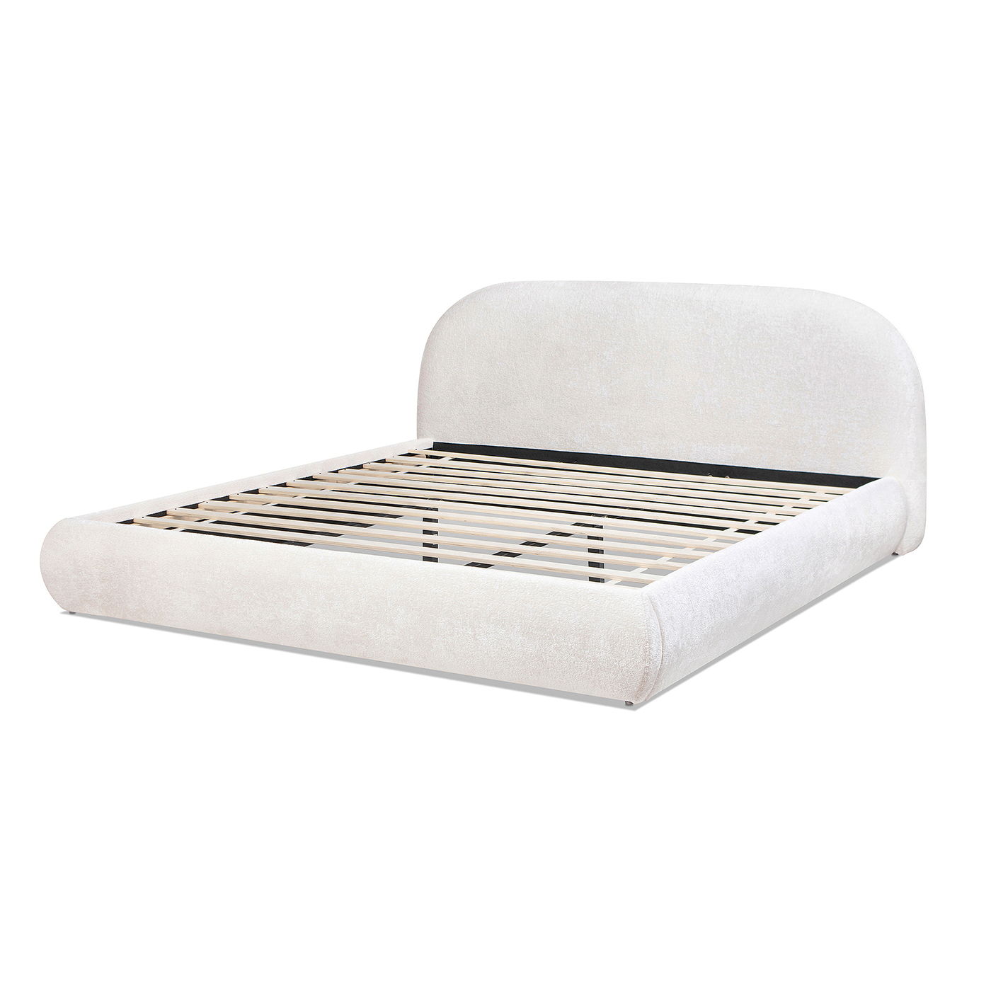 Archie Puffy Upholstered Platform Bed and Frame