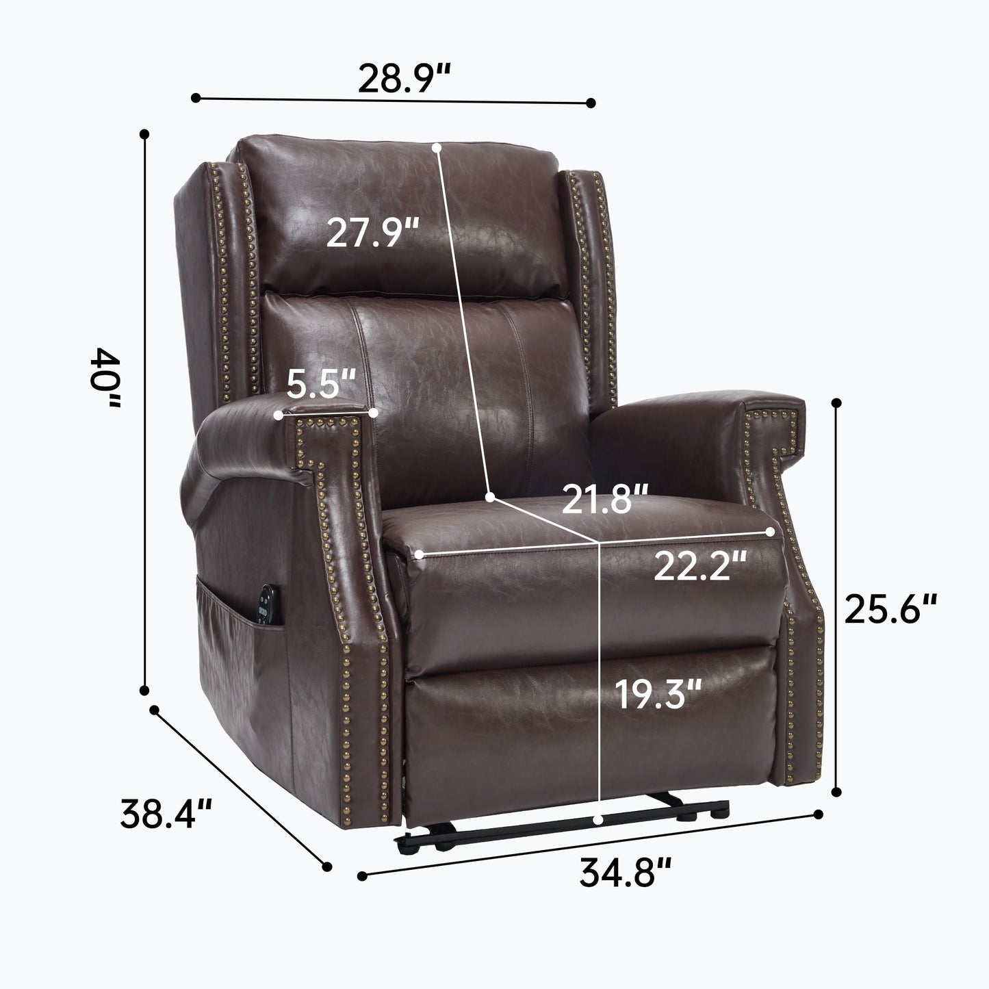 Manual Recliner With Vibrations and Heat