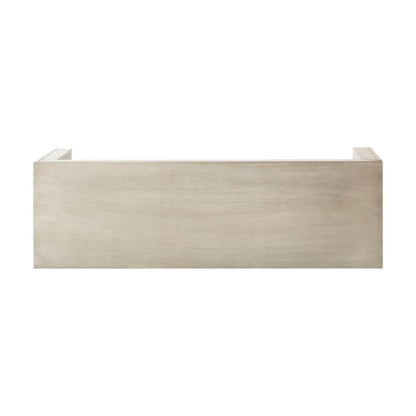 Acacia Wood Dining Bench farmhouse style with a light wash finish for outdoor use on Tampa Home & Garden Store