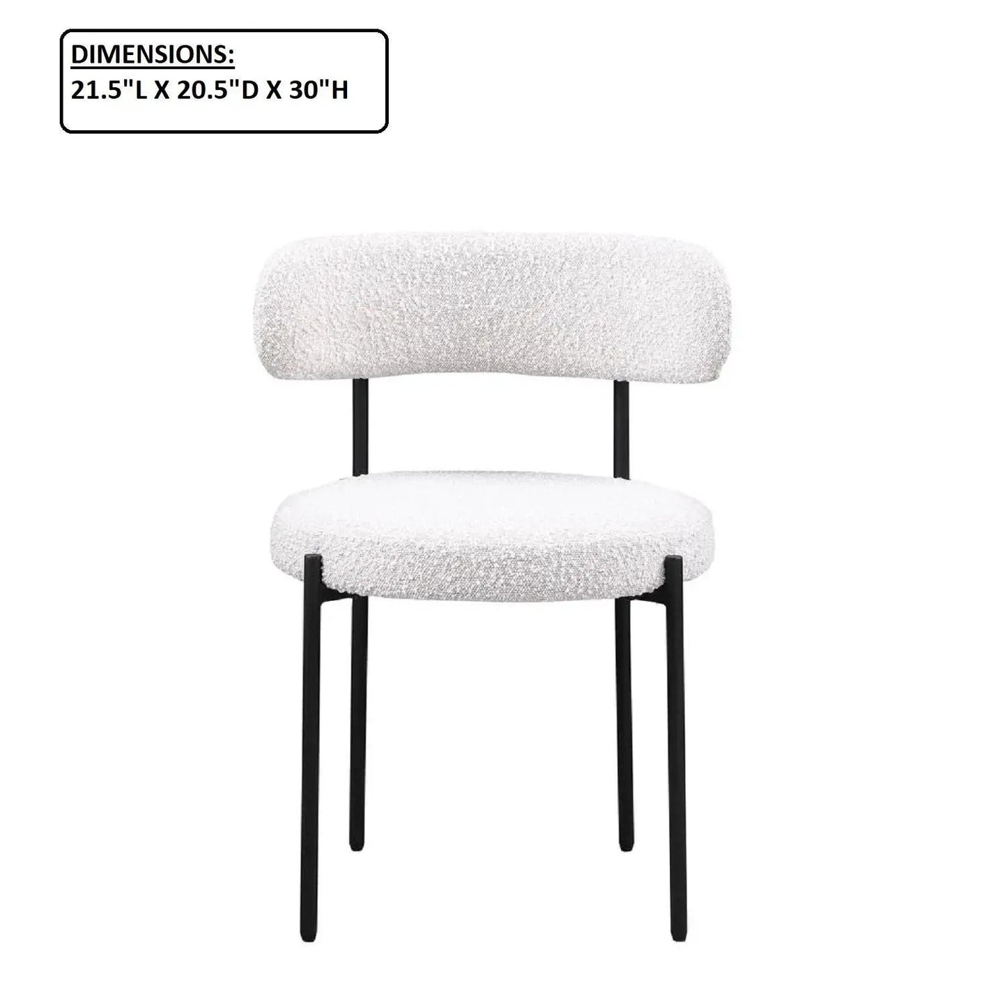 Upholstered Kitchen Chairs Set of Two for Dining