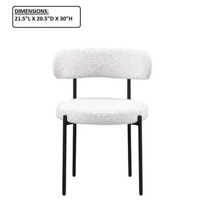 Contemporary Upholstered Kitchen Chairs for Two