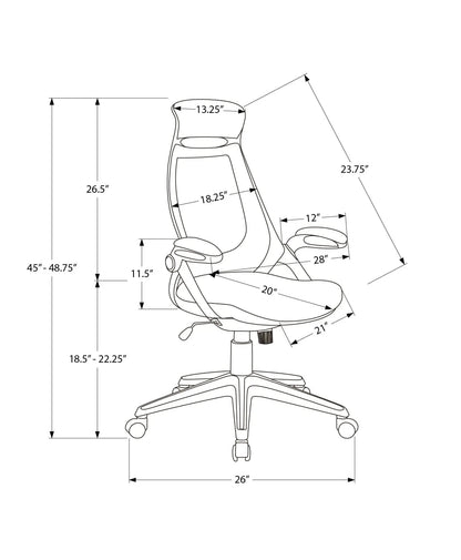 Ergonomic Office Chair with Adjustable Height