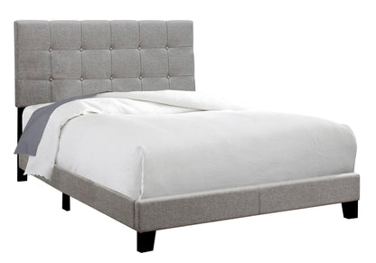 Transitional Upholstered Bed Frame and Headboard