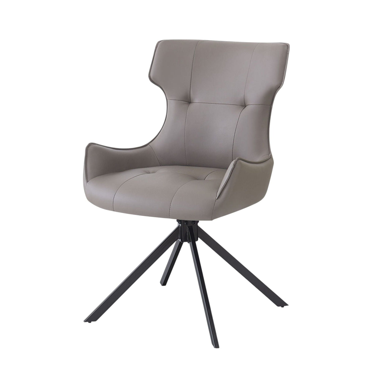 Camel side chair set of 2 with swivel and padded cushions HouseOfZazla on Tampa Home & Garden Store