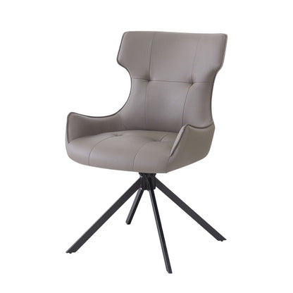 Camel side chair set of 2 with swivel and padded cushions HouseOfZazla on Tampa Home & Garden Store