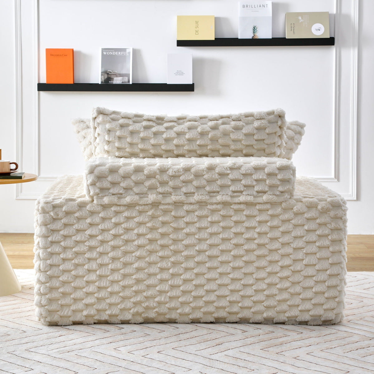Harbor Luxury Sofa in Turtle Fleece Fabric