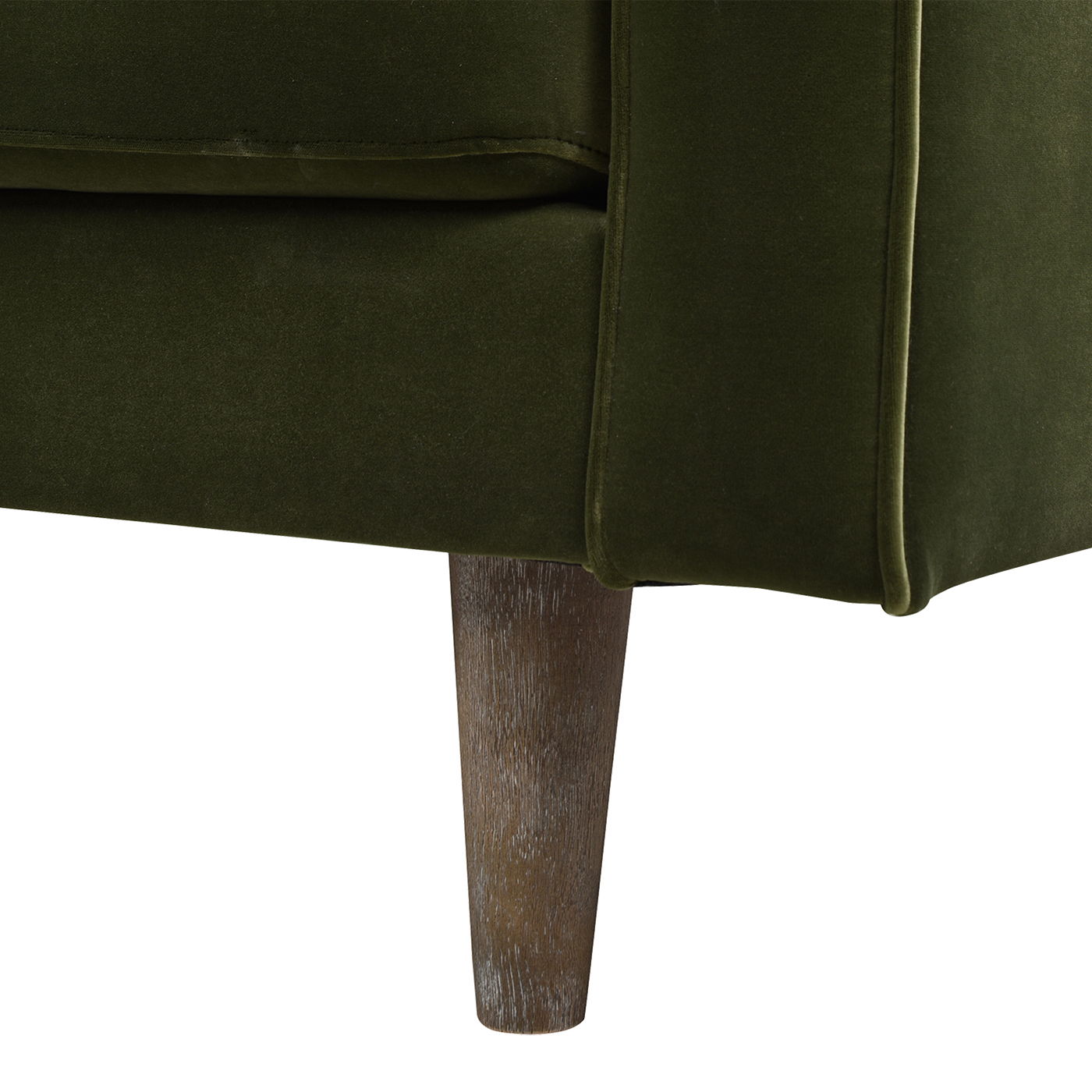 Mid Century Modern Olive Sofa for Stylish Living