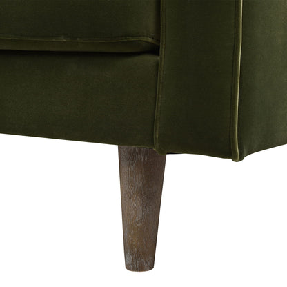 Mid Century Modern Olive Sofa for Stylish Living