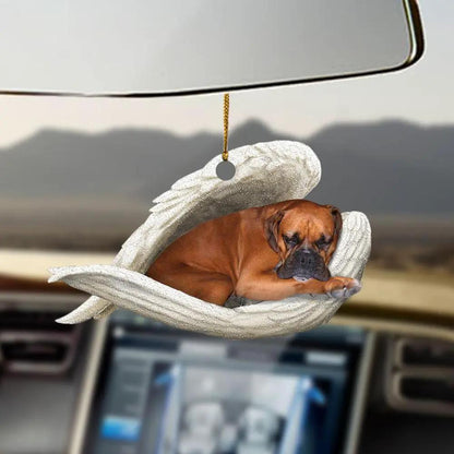 Car Pendant Sleeping Dog Angel Decor Hanging