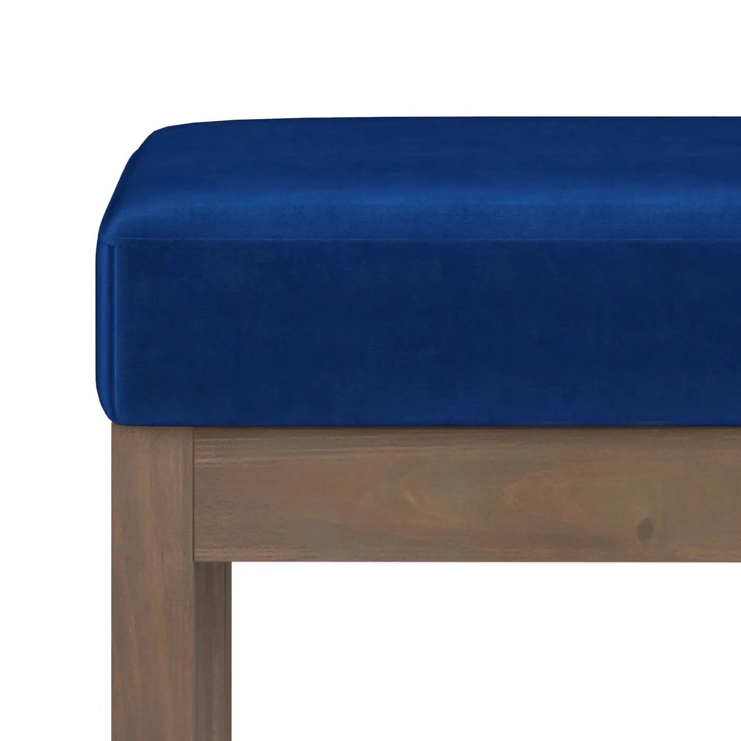 Milltown Upholstered Ottoman Bench With Driftwood
