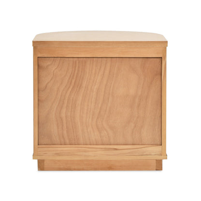 Valentine 2-drawer storage side table by HouseOfZazla in natural wood finish on Tampa Home & Garden Store