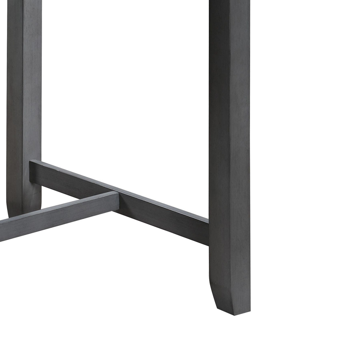 Graham small space counter height dining table in dark charcoal wood with sturdy legs on Tampa Home & Garden Store