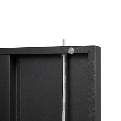 Metal storage cabinet with locking doors and adjustable shelf by HouseOfZazla, black finish on Tampa Home & Garden Store