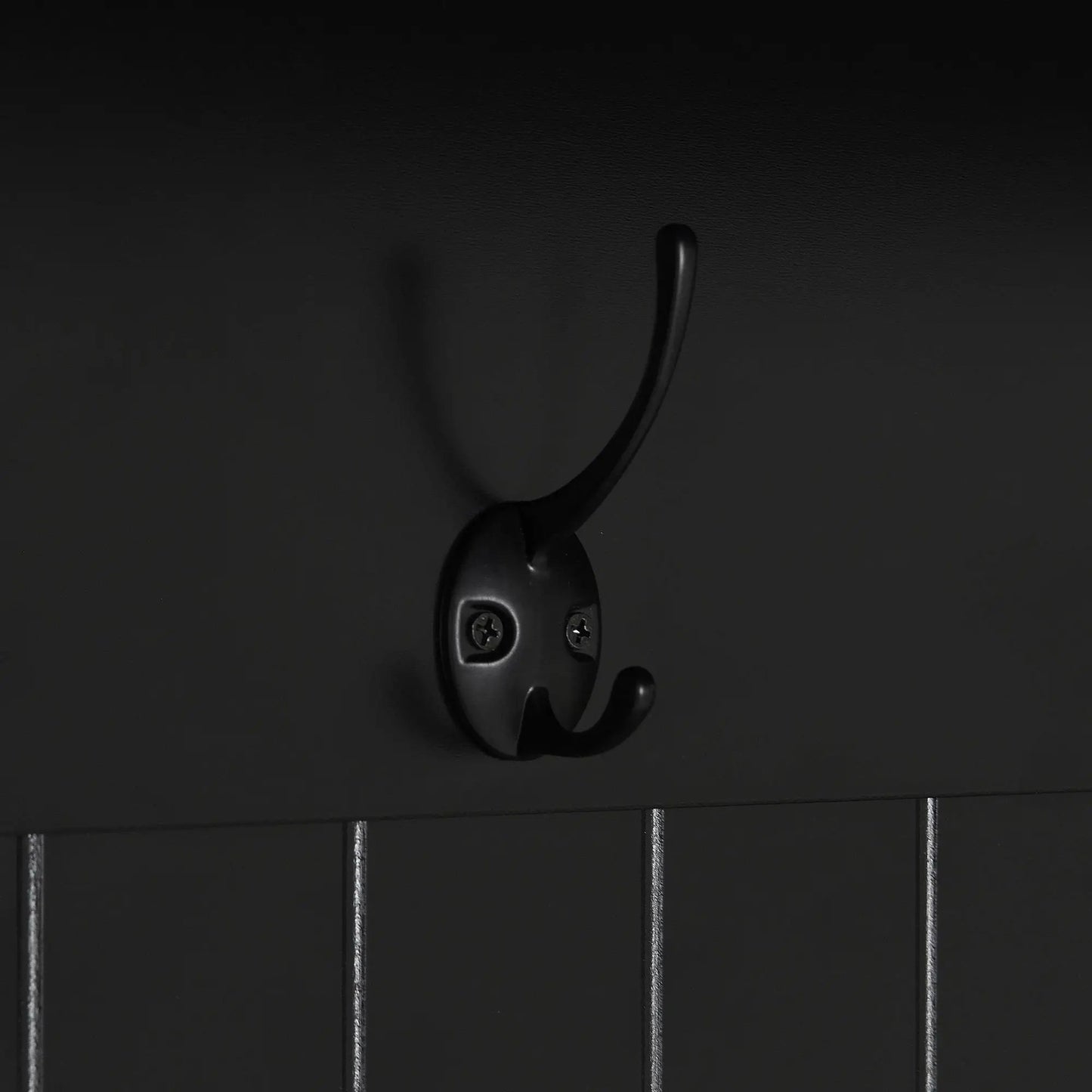 Entryway hall tree hook detail in black metal by Unique Piece Furniture on Tampa Home & Garden Store