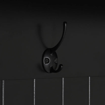 Entryway hall tree hook detail in black metal by Unique Piece Furniture on Tampa Home & Garden Store