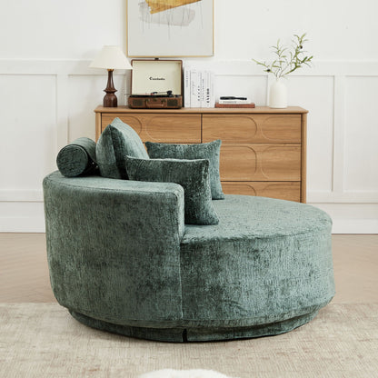 Modern Single Sofa and Swivel Sleeper Chair