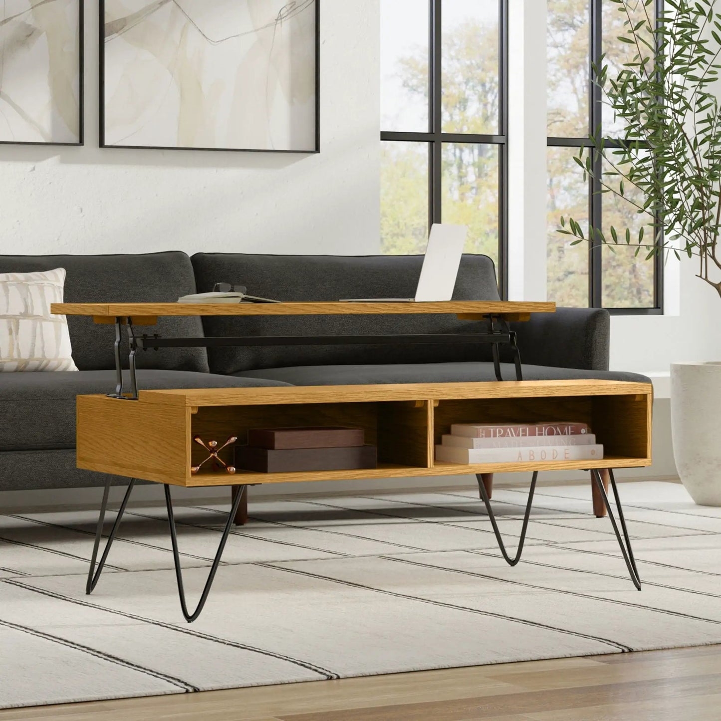 Hunter Handcrafted Lift Top Coffee Table